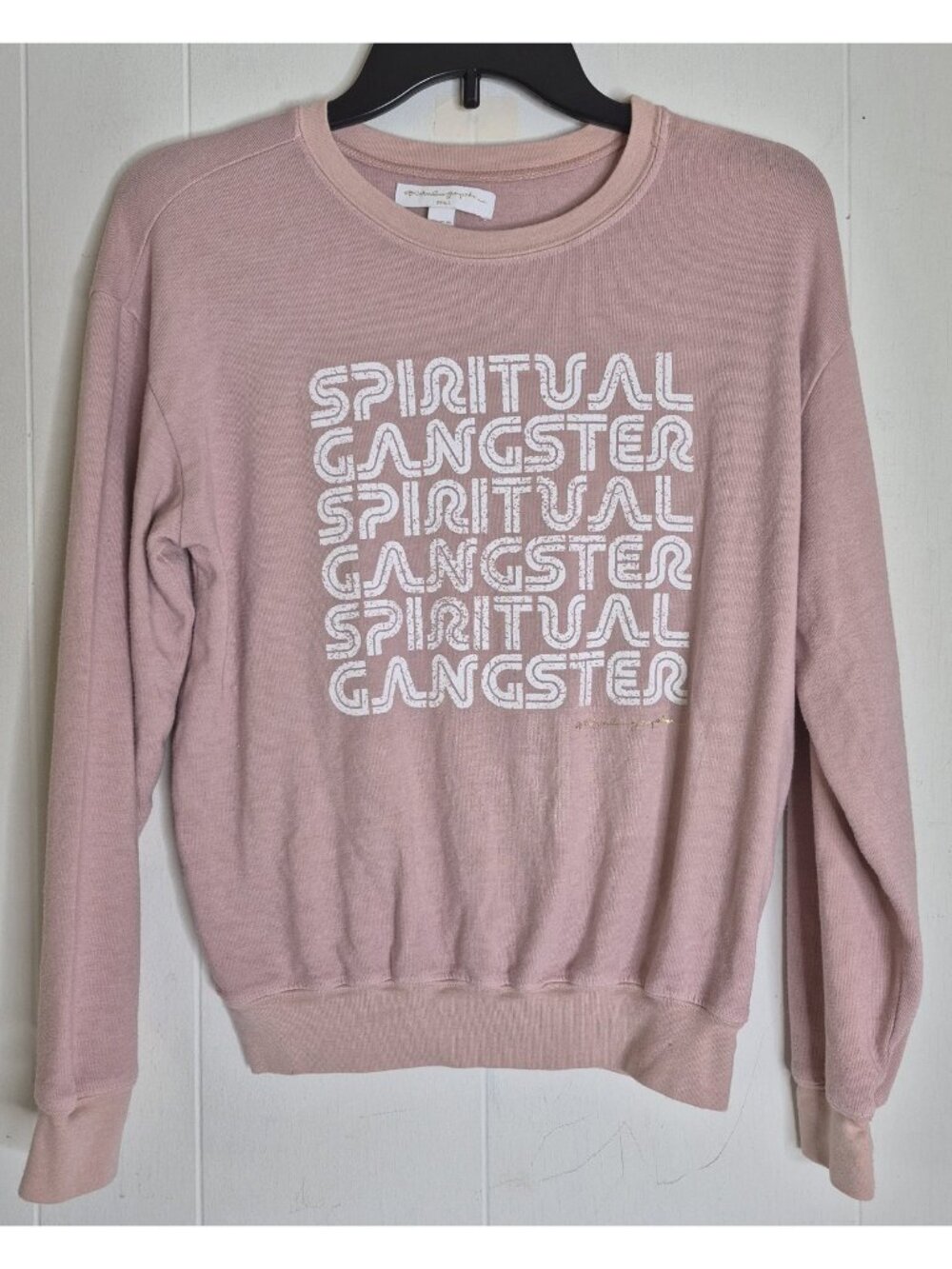 Spiritual Gangster Long Sleeve Pullover Sweatshirt Women's Size S